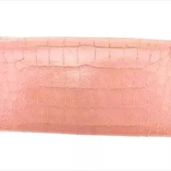 Miu Miu Wallet Purse Long Wallet Pink PVC Leather - Woman Authentic Use - Picture 2 of 16